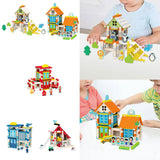 Maxbell Wooden House DIY Building Blocks Set Engineering Learning Toy Zoo
