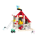 Maxbell Wooden House DIY Building Blocks Set Engineering Learning Toy Farm