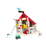 Maxbell Wooden House DIY Building Blocks Set Engineering Learning Toy Farm