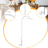 Maxbell Crib Mobile Arm Bracket Rotatable 93cm Mobile Hanger for Bells Dolls Bedroom