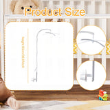 Maxbell Crib Mobile Arm Bracket Rotatable 93cm Mobile Hanger for Bells Dolls Bedroom