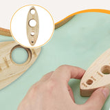 Maxbell Doll Safety Eye Tool Toy Wooden Multiple Hole Diameter Amigurumi Eye Install