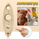 Maxbell Doll Safety Eye Tool Toy Wooden Multiple Hole Diameter Amigurumi Eye Install