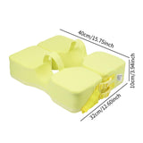 Maxbell Non Inflatable Float Bathtub Accessory Children Adjustable Infant Pool Float Yellow