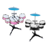 Maxbell Kids Drum Set Compact Jazz Drum Kit for Boys Girls Concert Stage Performance Pink