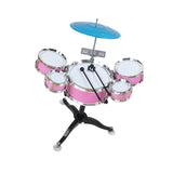 Maxbell Kids Drum Set Compact Jazz Drum Kit for Boys Girls Concert Stage Performance Pink