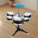 Maxbell Kids Drum Set Compact Jazz Drum Kit for Boys Girls Concert Stage Performance Black