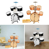 Maxbell Kids Drum Set Compact Musical Instruments Toy for Concert Birthday Gift Kids Black