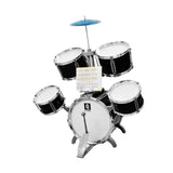 Maxbell Kids Drum Set Compact Musical Instruments Toy for Concert Birthday Gift Kids Black