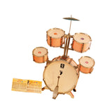 Maxbell Kids Drum Set Compact Musical Instruments Toy for Concert Birthday Gift Kids Pink