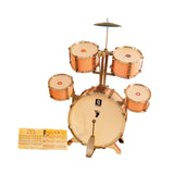 Maxbell Kids Drum Set Compact Musical Instruments Toy for Concert Birthday Gift Kids Pink