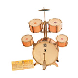 Maxbell Kids Drum Set Compact Musical Instruments Toy for Concert Birthday Gift Kids Pink