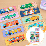 Maxbell Wooden Kids Puzzles Bright Color Shapes for Baby Boys Girls Ages 3-5 Traffic