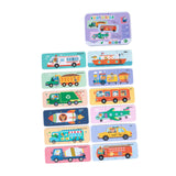Maxbell Wooden Kids Puzzles Bright Color Shapes for Baby Boys Girls Ages 3-5 Traffic
