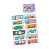 Maxbell Wooden Kids Puzzles Bright Color Shapes for Baby Boys Girls Ages 3-5 Traffic
