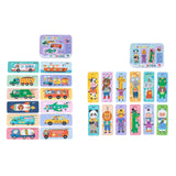 Maxbell Wooden Kids Puzzles Bright Color Shapes for Baby Boys Girls Ages 3-5 Traffic
