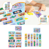 Maxbell Wooden Kids Puzzles Bright Color Shapes for Baby Boys Girls Ages 3-5 Traffic