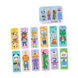 Maxbell Wooden Kids Puzzles Bright Color Shapes for Baby Boys Girls Ages 3-5 Animal