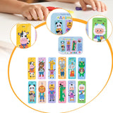 Maxbell Wooden Kids Puzzles Bright Color Shapes for Baby Boys Girls Ages 3-5 Animal