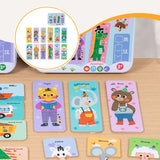 Maxbell Wooden Kids Puzzles Bright Color Shapes for Baby Boys Girls Ages 3-5 Animal