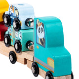 Maxbell Wooden Train Set Attractive Creativity Educational Toy for Home Parents Trip