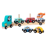 Maxbell Wooden Train Set Attractive Creativity Educational Toy for Home Parents Trip