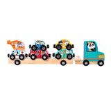 Maxbell Wooden Train Set Attractive Creativity Educational Toy for Home Parents Trip