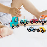 Maxbell Wooden Train Set Attractive Creativity Educational Toy for Home Parents Trip