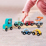 Maxbell Wooden Train Set Attractive Creativity Educational Toy for Home Parents Trip