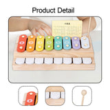 Maxbell 2 in 1 Baby Piano Xylophone Musical Learning Instruments for Girls Boys Baby