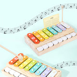 Maxbell 2 in 1 Baby Piano Xylophone Musical Learning Instruments for Girls Boys Baby
