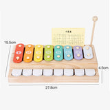 Maxbell 2 in 1 Baby Piano Xylophone Musical Learning Instruments for Girls Boys Baby