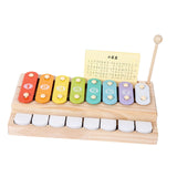 Maxbell 2 in 1 Baby Piano Xylophone Musical Learning Instruments for Girls Boys Baby