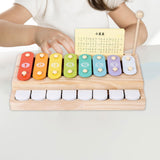 Maxbell 2 in 1 Baby Piano Xylophone Musical Learning Instruments for Girls Boys Baby