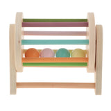 Maxbell Textile Drum Wood Rolling Drum Toy for Holidays Birthdays Outdoor Activities