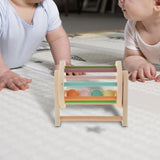 Maxbell Textile Drum Wood Rolling Drum Toy for Holidays Birthdays Outdoor Activities