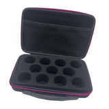 Maxbell yo Special Protective Bag with Double Zipper with Handle Protection 11 Slots rose red