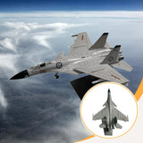 Maxbell 1/100 Diecast Fighter Model Realistic Alloy for Bookshelf Bedroom Home Grey