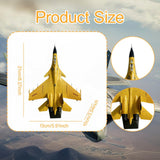 Maxbell 1/100 Diecast Fighter Model Realistic Alloy for Bookshelf Bedroom Home Yellow
