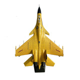 Maxbell 1/100 Diecast Fighter Model Realistic Alloy for Bookshelf Bedroom Home Yellow