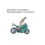 Maxbell 1/64 Standing Girl Figure Tiny People Model for Scenery Landscape Decoration