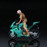 Maxbell 1/64 Standing Girl Figure Tiny People Model for Scenery Landscape Decoration