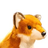 Maxbell Plush Fox Toy Living Room Decoration Lifelike Cute Plush Doll for Teens Kids