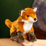 Maxbell Plush Fox Toy Living Room Decoration Lifelike Cute Plush Doll for Teens Kids