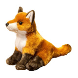 Maxbell Plush Fox Toy Living Room Decoration Lifelike Cute Plush Doll for Teens Kids