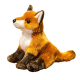Maxbell Plush Fox Toy Living Room Decoration Lifelike Cute Plush Doll for Teens Kids