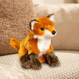Maxbell Plush Fox Toy Living Room Decoration Lifelike Cute Plush Doll for Teens Kids