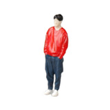 Maxbell 1:64 Home Decor Centerpiece Mini Figure Model for Study Room Bedroom Desktop Boy In Red