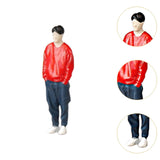 Maxbell 1:64 Home Decor Centerpiece Mini Figure Model for Study Room Bedroom Desktop Boy In Red