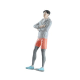 Maxbell 1:64 Home Decor Centerpiece Mini Figure Model for Study Room Bedroom Desktop Sports Man